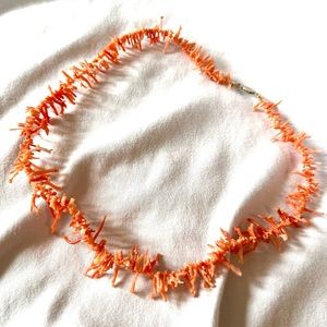 Vintage Salmon Colored Real Coral Necklace